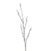 Branche artificielle de chaton de saule coloris blanc - 89 cm