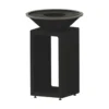 Brasero B.B.O 58 pour 6 personnes coloris noir en acier brut Oyat - Ø 58 cm