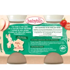 Brassé végétal coco pomme fraise Babybio 6 mois – 2 x 130 g