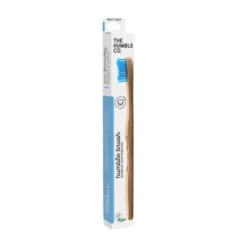 Brosse à dents en Bambou Pro Line soft antibactérienne the Humble Co. - Bleu