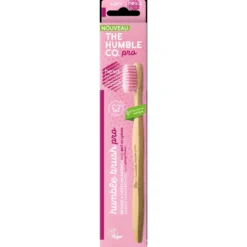 Brosse à dents en Bambou Pro Line soft antibactérienne the Humble Co. - Rose