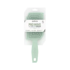 Brosse démêlante verte pour les cheveux Pro wave Andreia