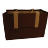 Cabas en toile de jute bio coloris marron - 60 x 30 x 40 cm