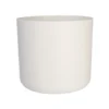 Cache-pot B.for Soft coloris blanc en plastique injecté Elho - Ø 22 x 20 cm