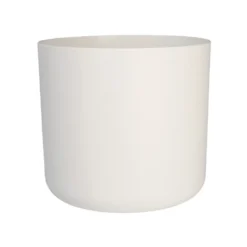 Cache-pot B.for Soft coloris blanc en plastique injecté Elho - Ø 16 x 15 cm