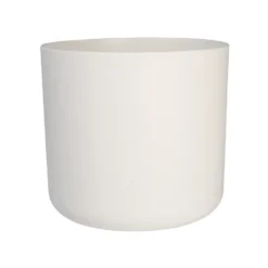 Cache-pot B.for Soft coloris blanc en plastique injecté Elho - Ø 14 x 13 cm