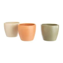 Cache-pot Cactus en céramique coloris vert - Ø 9 cm