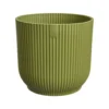 Cache-pot coloris vert en plastique recyclé Elho - Ø 7 cm