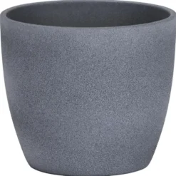 Cache-pot 920 Dark stone Ø 11x H 9,4 cm Céramique émaillée