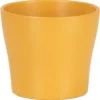 Cache-pot en céramique jaune Scheurich 808 Curcuma - Ø 15 cm