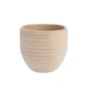 Cache-pot en céramique marron Sulco – 24 x 22 cm