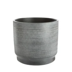 Cache-pot en céramique noir mat Madeira - Ø 35 x H 31 cm