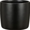 Cache-pot en céramique noir Scheurich 900 Ebano - Ø 15 cm
