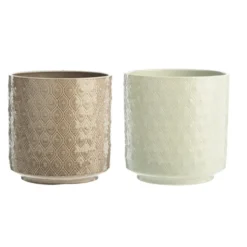 Cache-pot en céramique Orchid - 13,4 x 12,8 x 9,5 cm