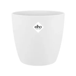 Cache-pot en plastique blanc Elho Brussels B25 - Ø 25 cm