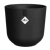 Cache-pot en plastique living noir Elho Jazz - Ø 14 cm