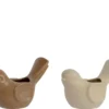 Cache-pot forme oiseau en porcelaine - 19 x 9 x 11,5 cm