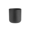 Cache-pot Jasta en Zinc coloris noir - 26 x 26 x 24,5 cm