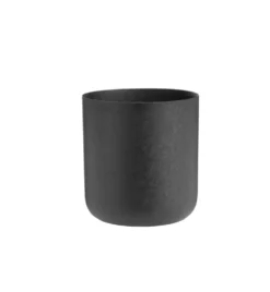 Cache-pot Jasta en Zinc coloris noir - 26 x 26 x 24,5 cm