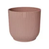 Cache pot rose poudré Elho Vibes fold - Ø 14 cm