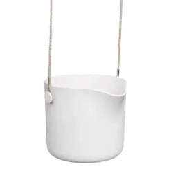 Cache-pot suspension B.for Swing coloris blanc en plastique injecté Elho - Ø 18 x 17 cm