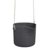Cache-pot suspension B.for Swing coloris noir en plastique injecté Elho - Ø 18 x 17 cm