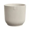 Cache-pot vibes fold coloris blanc en plastique recyclé Elho - Ø 16 cm