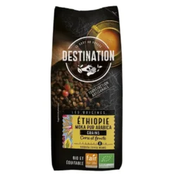 Café Ethiopie Moka pur arabica en grains 500g
