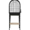 Cage avec meuble pour les oiseaux exotiques ou les canaris coloris noir Zolux Chic Patio – 53 x 33 x 144 cm (cage + pieds)