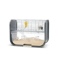 Cage pour gerbille coloris gris Savic Lugano - 60 x 29 x 44 cm