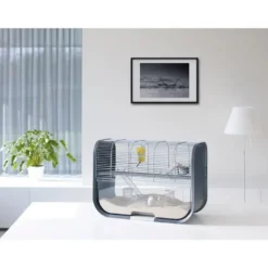 Cage pour gerbille coloris gris Savic Lugano - 60 x 29 x 44 cm