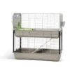 Cage pour lapin ou cobaye Caesar 3 double argent/vert