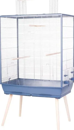 Cage pour oiseaux coloris bleu Zolux Neo 2 Jili XL – 81 x 48 x 152 cm
