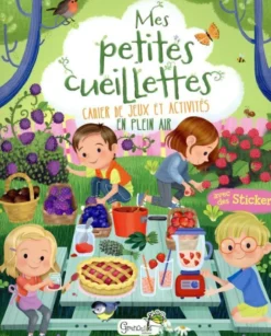 Cahier de jeux et activités "Mes petites cueillettes" aux Éditions Grenouille