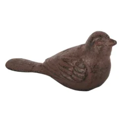 Cale porte en fonte marron forme oiseau - 14,1 x 5,1 x 7,2 cm