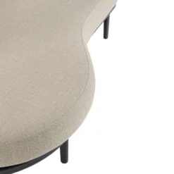 Canapé d’angle beige en aluminium anthracite Bizzotto Helios - 151 x 103 x 82 cm
