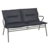 Canapé d'extérieur en aluminium coloris anthracite Vence Batyline Lafuma - 123 x 69 x 70 cm