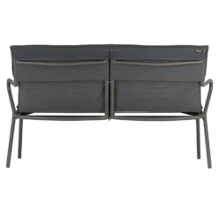 Canapé d'extérieur en aluminium coloris anthracite Vence Batyline Lafuma - 123 x 69 x 70 cm