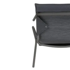 Canapé d'extérieur en aluminium coloris anthracite Vence Batyline Lafuma - 123 x 69 x 70 cm