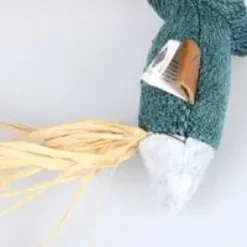 Canne à pêche pour chat coloris multicolore animal avec queue en paille D&D Home Rocco - 35 x 5 x 4 cm