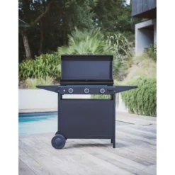 Capot pour barbecue Origin 75 coloris noir en acier Adour Origin - 78,2 x 48,5 x 11,9 cm
