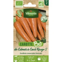 Carotte de Colmar à Cœur rouge 2 Bio - graines à semer