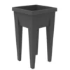 Carré haut VEG&TABLE aromatique « recyclé citoyen Botanic » coloris gris en plastique EDA - 23 L
