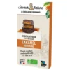 18 carrés fourrés caramel enrobés de chocolat noir bio Saveurs et Nature - 80 g