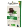 18 carrés fourrés menthe enrobés de chocolat noir bio Saveurs et Nature - 80 g