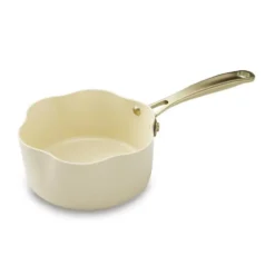 Casserole Menastyl Dahlia beige en aluminium recyclé - Ø 20 cm