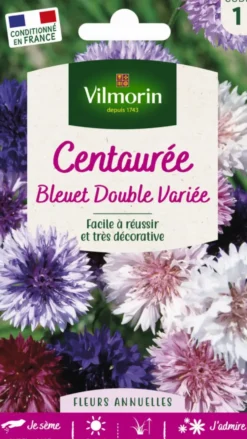 Centaurée Bleuet Double Variée Vilmorin - graines à semer
