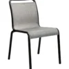 Chaise coloris gris en aluminium Oskar
