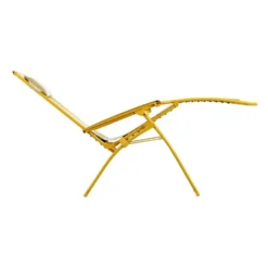 Chaise longue pliante Relax R CLIP colorblock Lafuma Batyline® coloris jaune en métal - 68 x 88 x 115 cm