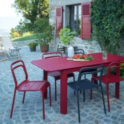 Chaise Oro grise en aluminium 51 x 58 x 82 cm